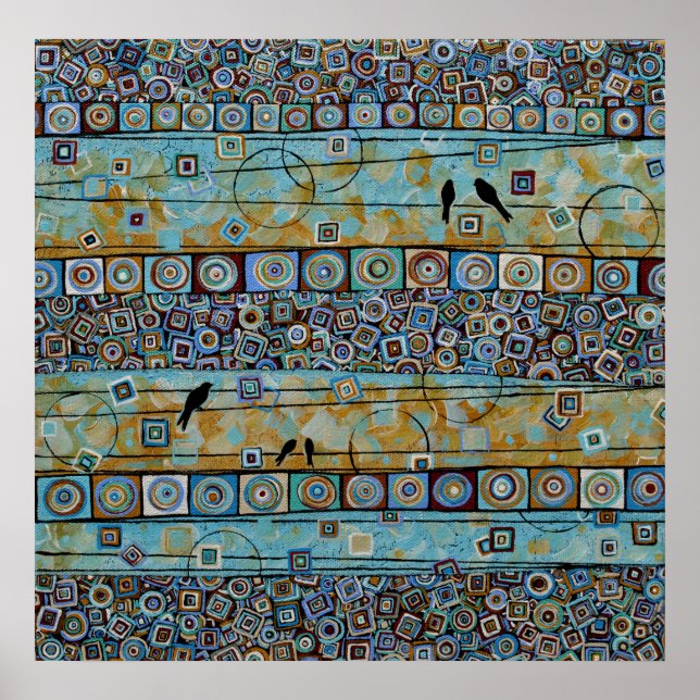 Histoire de deux villes - Poster d'oiseau sur un f (Devant)