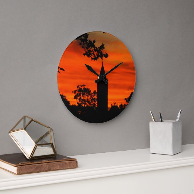 Histoire de la horloge murale Coucher de soleil de (Bureau)