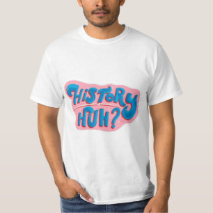 Histoire, Huh Rouge Blanc Et Royal Bleu T-shirt