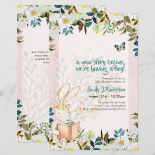 Histoire mignonne Invitation à la Baby Shower et R