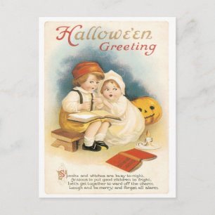 Histoires de fantômes Carte postale Vintage