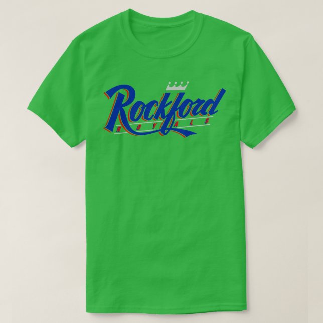 Historique Rockford Royals Baseball TShirt (Design devant)