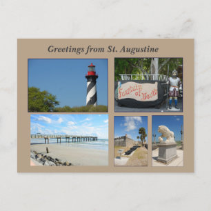 historique st augustine florida usa carte postale