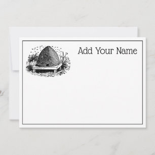 Hive et abeilles #1 Vintage héraldique