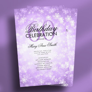 Hiver 60 Programme d'anniversaire Purple Wonderlan