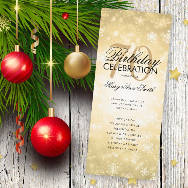 Hiver 70e anniversaire Programme Gold Wonderland M (Créateur téléchargé)