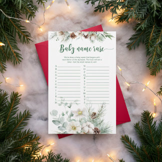 Hiver à feuillage persistant nom de bébé course ba