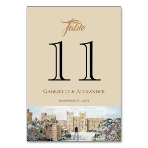 Hiver à Windsor Castle Numéro de la table du Maria
