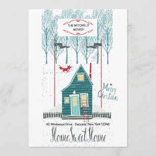 Hiver Accueil Nouveau Faire-part