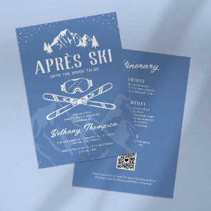 Hiver après Ski Bachelorette Invitations