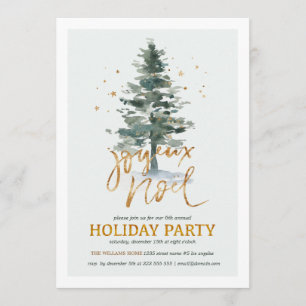 Hiver arbre Invitation fêtes