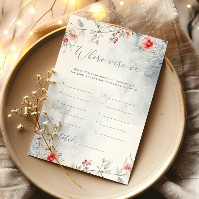 Hiver bleu poussiéreux Où étions-nous la nuptiale  (Créateur téléchargé)