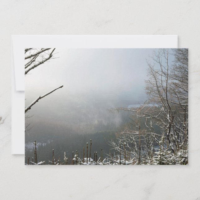 Hiver Carte Forêt Macclesfield (Devant)