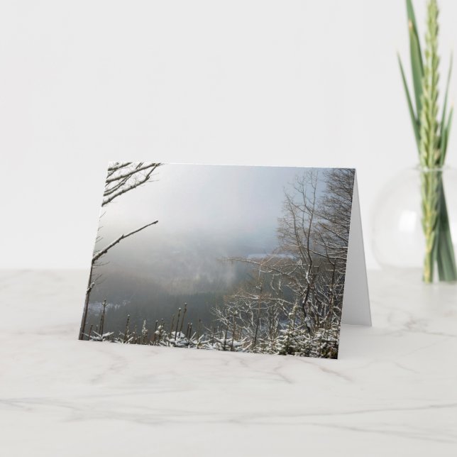 Hiver Carte Forêt Macclesfield (Devant)