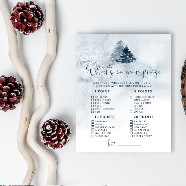 Hiver ce qu'il y a dans votre jeu de baby shower à (Créateur téléchargé)