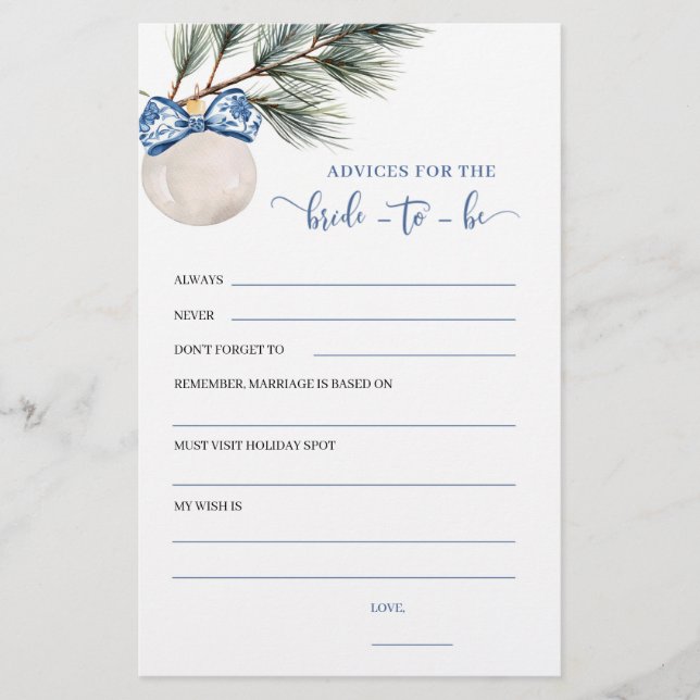 Hiver Chinoiserie Bow Conseils Mariée À Jouer (Devant)