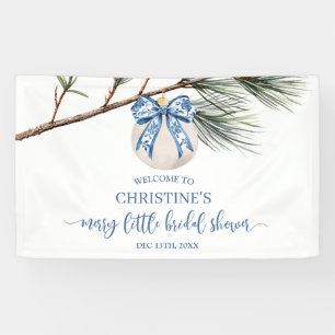 Hiver Chinoiserie Bow Noël Grande bannière