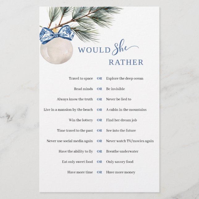 Hiver Chinoiserie Bow préférerait jouer (Devant)