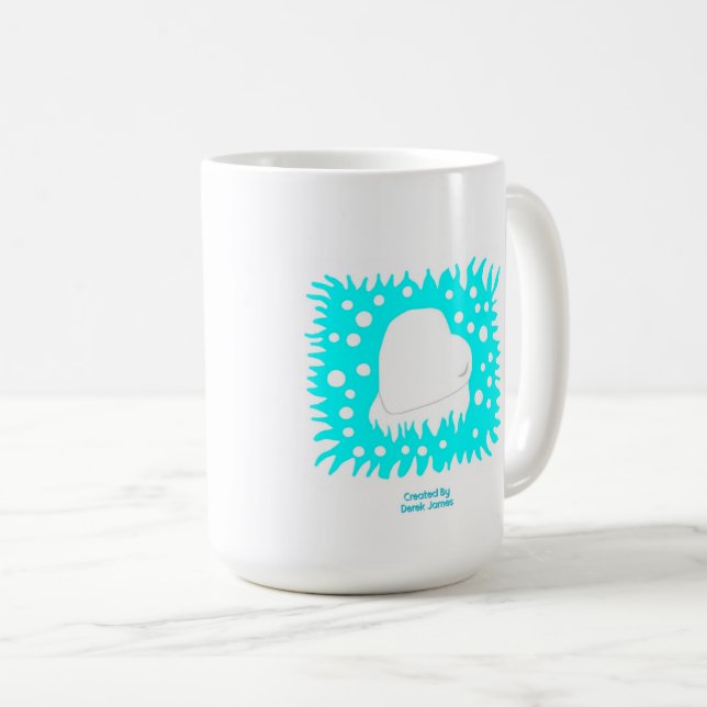 Hiver Coeur de neige - Mug (Devant droit)