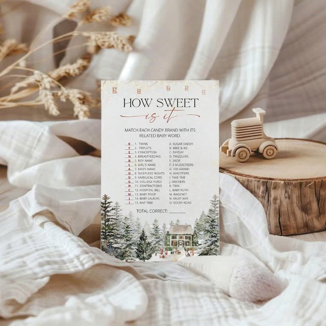 Hiver Comme c'est doux jeu de Baby shower (Créateur téléchargé)