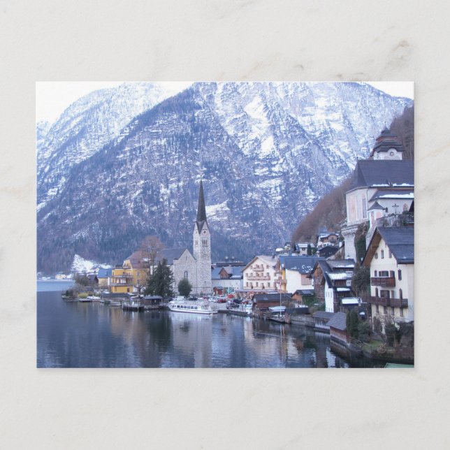 HIVER de carte postale de HALLSTATT AUTRICHE (Devant)