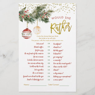 Hiver Deck les Halls nuptiale elle préfère
