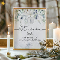Hiver eucalyptus Hot cocoa bar Poster