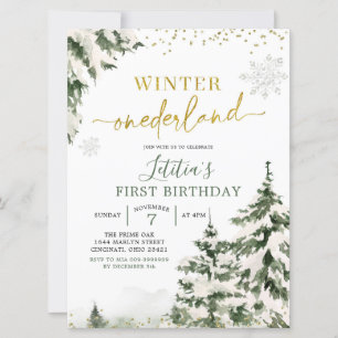 Hiver Forêt de l'Onederland Première Invitation d'