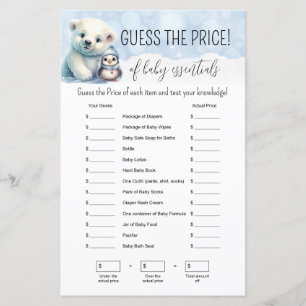 Hiver Froid Hors Baby shower Jeu de devinette