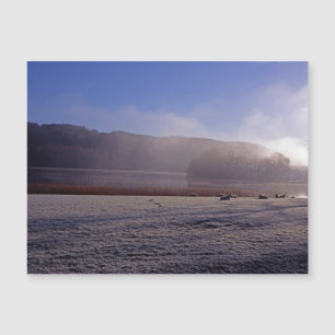 Hiver froid matin Esthwaite Eau Angleterre
