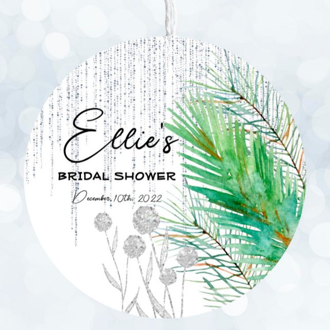 Hiver givré - Argent - Autocollant de reconnaissan (Créateur téléchargé)