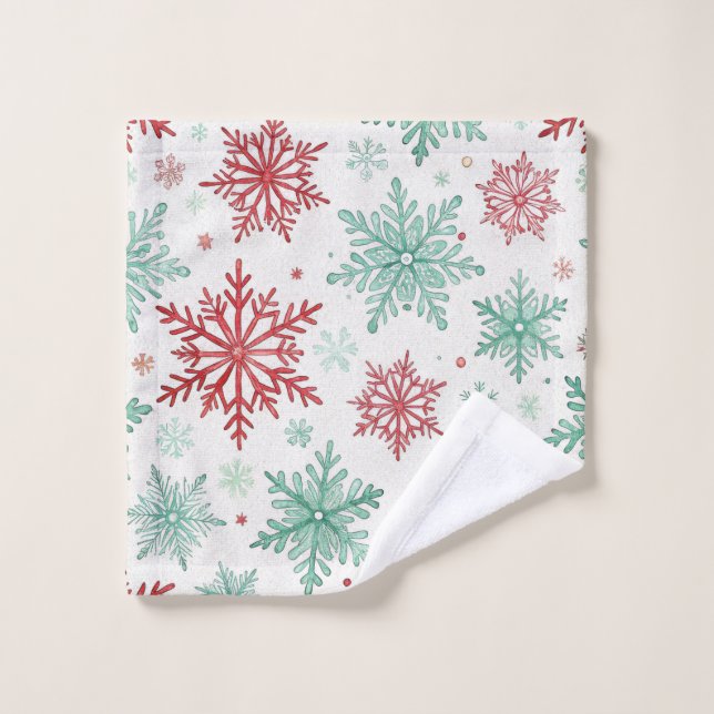 Hiver initial personnalisé (Gant de toilette)