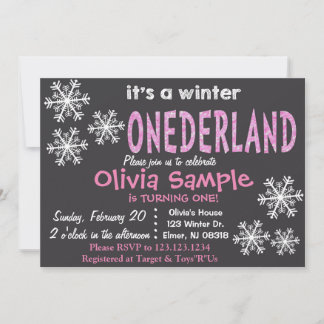 Hiver Invitation ONEderland. Tableau de bord.