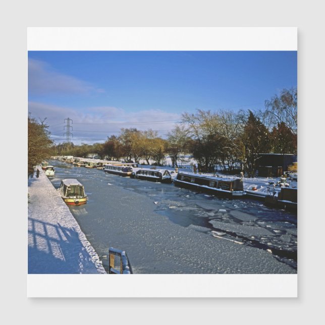 Hiver Macclesfield Canal Cheshire Angleterre (Devant)