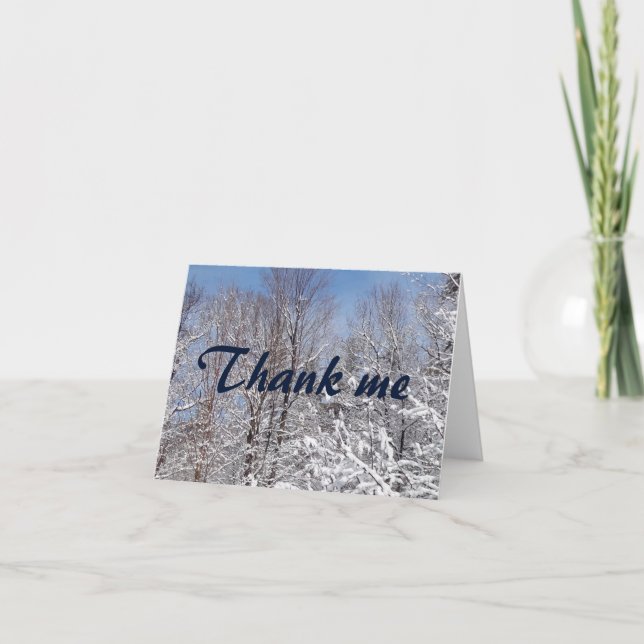 Hiver Merci Cartes pour notes (Devant)