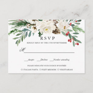 Hiver mystique   MARIAGE RSVP REPAS CHOIX