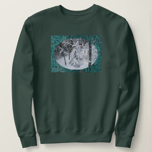 Hiver neigeux dans le MN Sweatshirt (Design devant)