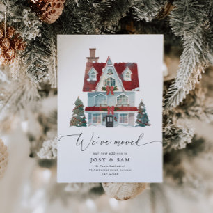 Hiver Nous avons déménagé faire-part
