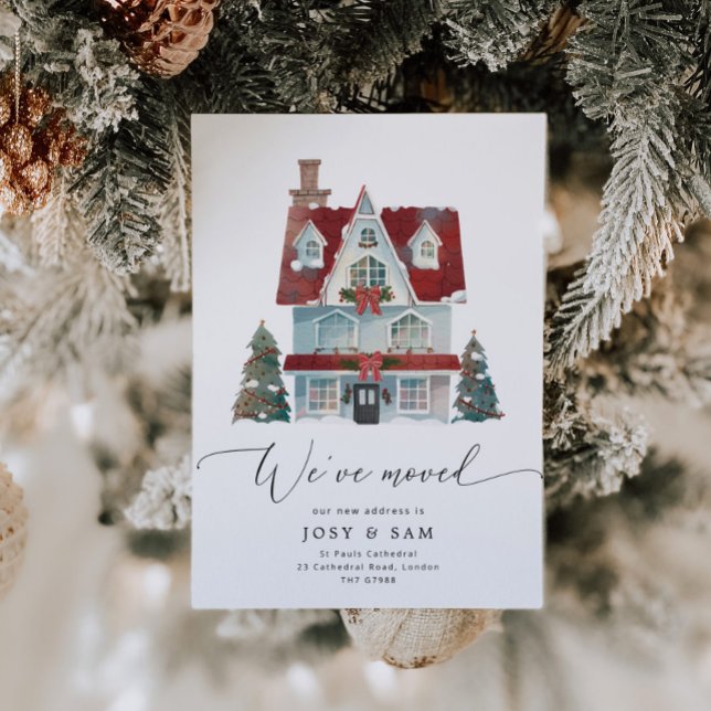 Hiver Nous avons déménagé faire-part (Créateur téléchargé)