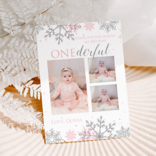Hiver ONE derland Merci rose Silver Snowflakes
