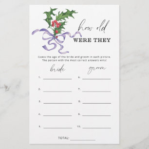 Hiver Quel âge avaient-ils la mariée