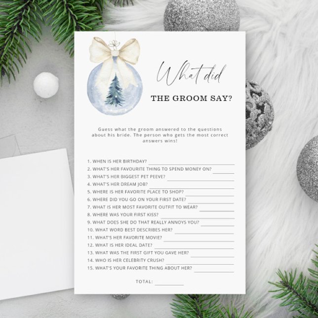 Hiver Qu'est-ce que le marié a dit jeu nuptial (Créateur téléchargé)