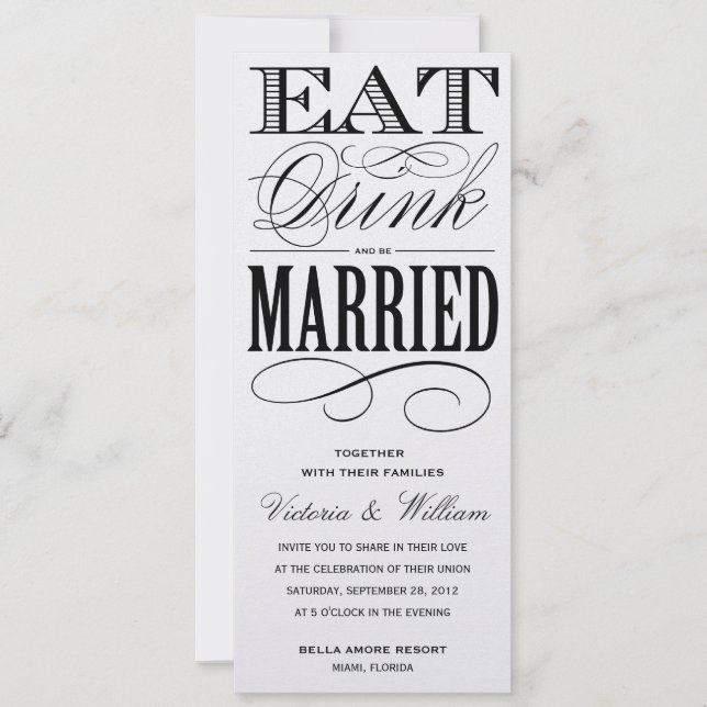 HIVER SHIMMER EDITION| FAIRE-PART DE MARIAGE (Devant)