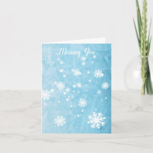 Hiver Snowflakes Personal Missing You Serif Texte