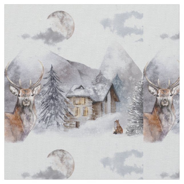 Hiver Tissu des Highlands de Noël (Fermer)