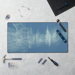 Hiver Treescape Snowy Abstrait Art Desk Area Mat