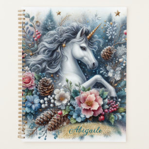 Hiver Unicorne Magique Scène 6 Planificateur