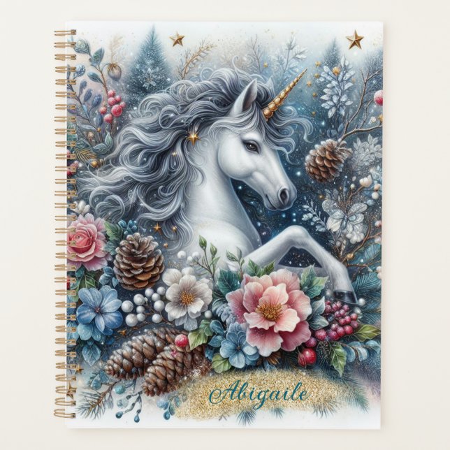 Hiver Unicorne Magique Scène 6 Planificateur (Devant)