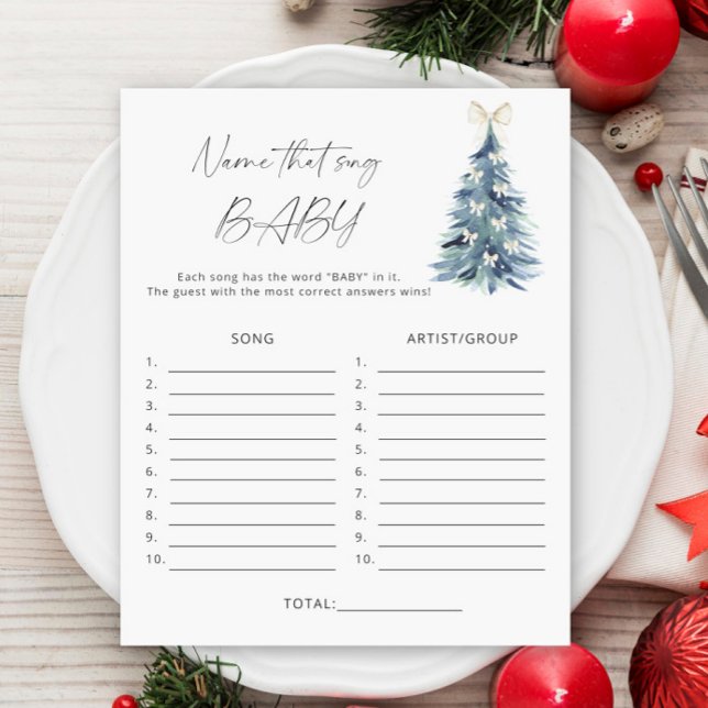 Hivernage Nom de la chanson jeu de baby shower (Créateur téléchargé)