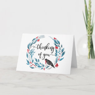 hivernal robin carte de sympathie condoléances per